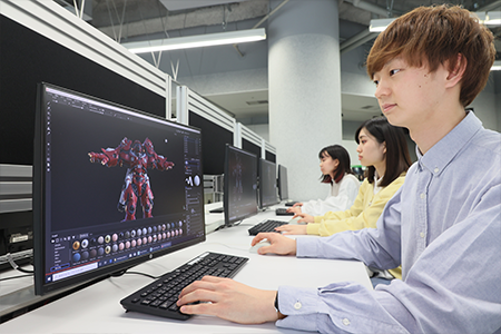 ゲームキャラクターを作成している