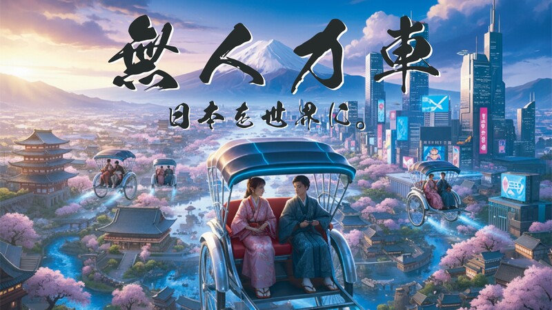 未来の人力車で日本観光！ 「VISIAUJA」